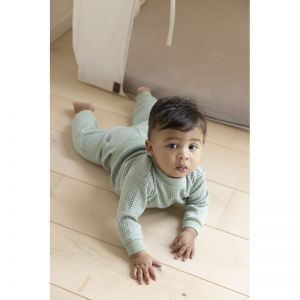 Pyjama met lange mouwen Groen melange