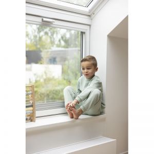 Pyjama met lange mouwen Groen melange