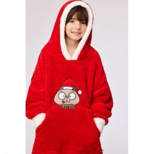 Oversized sweater kerst 407 rood