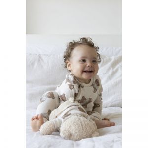 Pyjama Teddy Bear Offwhite Melang
