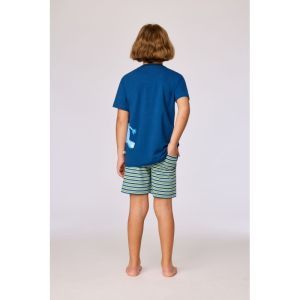 Jongenspyjama korte mouwen 887 donkerblauw
