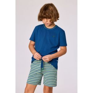Jongens pyjama korte mouwen 887 donkerblauw