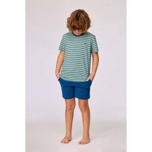 Jongens pyjama korte mouwen 908 groen-blauw