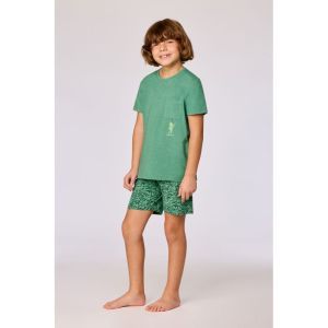 Jongens pyjama korte mouwen 742 groen