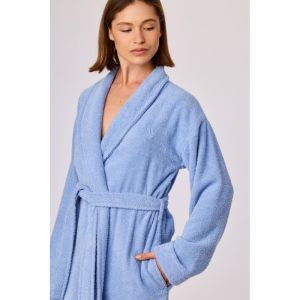 Dames badjas 840 blauw