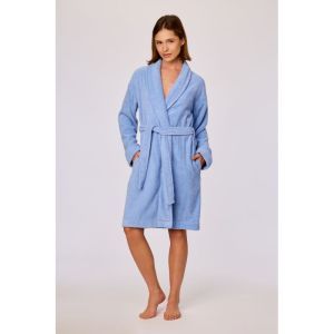 Dames badjas 840 blauw