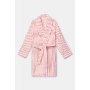 Dames badjas 920 roze streep