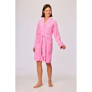 Dames badjas 429 felroze