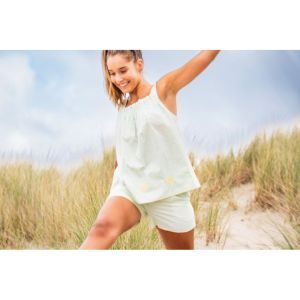 Meisjes setje top en shortje 928 groene vert