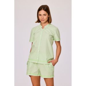 Damespyjama korte mouwen 928 groene vert