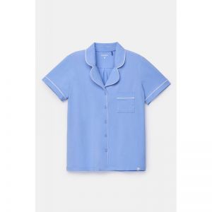 Damespyjama doorknoop 840 blauw