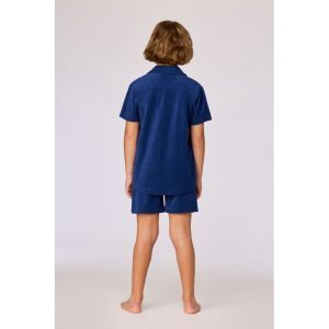Set in badstof 873 donkerblauw