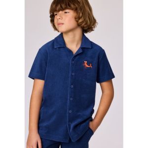 Set in badstof 873 donkerblauw