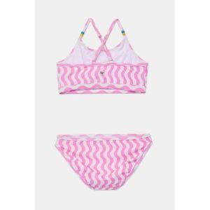 Meisjes bikini 933 roze golven