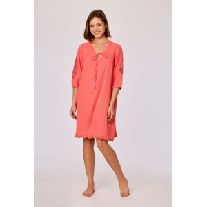 Kleedje in tetrastof 432 rood roos