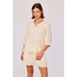 Setje in tetrastof 149 licht beige