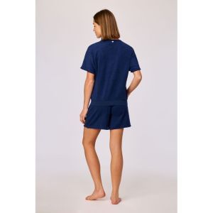 Setje in badstof 873 donkerblauw