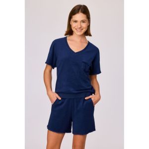 Setje in badstof 873 donkerblauw
