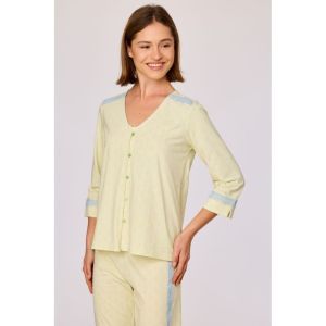 Damespyjama doorknoop 979 schelpjes f
