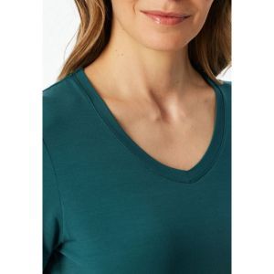Damespyjama korte mouwen 700 groen