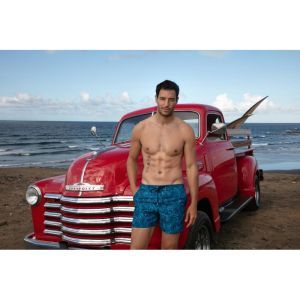 Beach Boxer - Panarea P0BI blue print