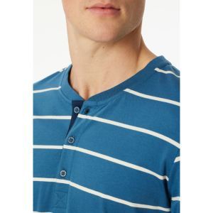 Herenpyjama lange mouwen 803 donkerblauw