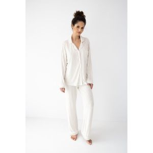 Pyjama Amani lange mouwen beige