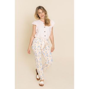 Damespyjama korte mouwen LIght peach