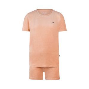 Women velours short set Peach