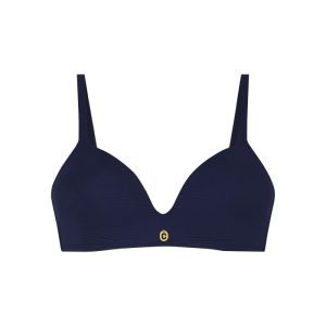 Bikini top plunge padded 1640 ink blue