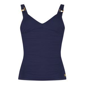 Tankini top v-neck padded 1640 ink blue
