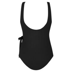 Swimsuit v-neck padded 090 black