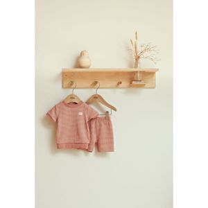 Feetje pyjama korte mouwen Mauve