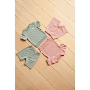 Feetje pyjama korte mouwen Mauve