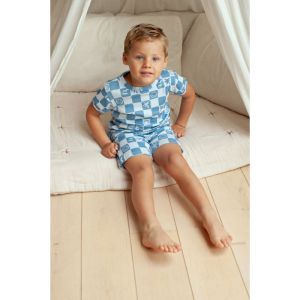 Feetje pyjama met korte mouwen Blauw