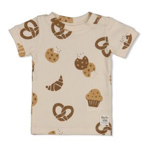 Feetje pyjama met korte mouwen Offwhite 