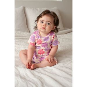 Feetje pyjama met korte mouwen Lila