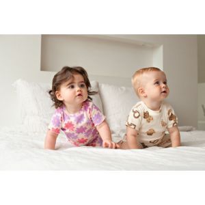Feetje pyjama met korte mouwen Lila