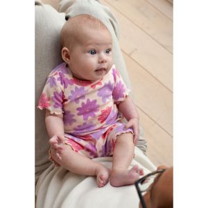 Feetje pyjama met korte mouwen Lila