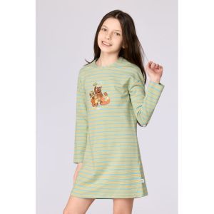 Slaapkleedje lange mouwen 911 blauw-groen