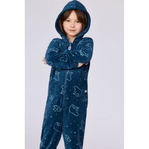 Unisex onesie in velours 924 galaxy prin