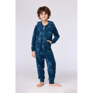 Unisex onesie in velours 924 galaxy prin