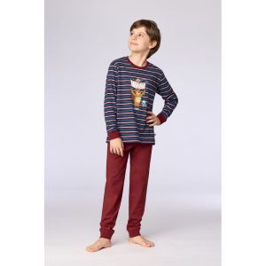 Jongenspyjama lange mouwen 903 donkerblauw