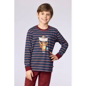 Jongenspyjama lange mouwen 903 donkerblauw