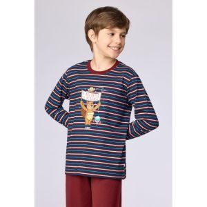 Jongenspyjama lange mouwen 903 donkerblauw
