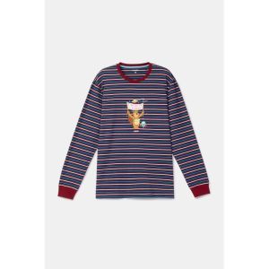 Herenpyjama lange mouwen 903 donkerblauw