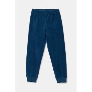 Jongenspyjama in velours 881 donkerblauw