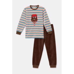 Jongenspyjama in velours 920 multicolor