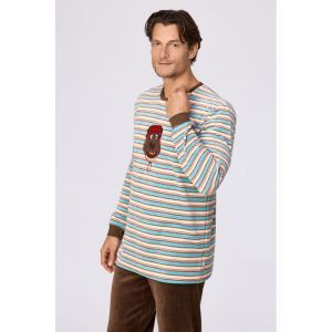 Herenpyjama in velours 920 multicolor