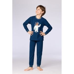 Jongenspyjama lange mouwen 881 donkerblauw